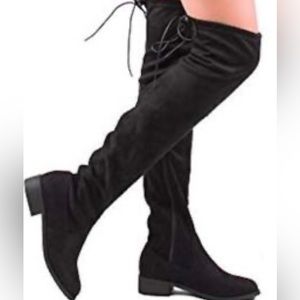 Over knee black tall boot Fioni